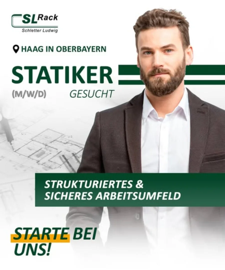 Ursprüngliche Recruiting Creative Vorlage für eine Statikerposition